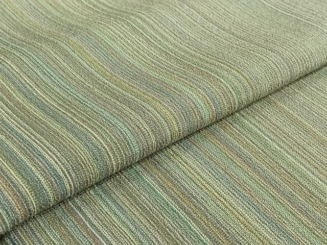 平和屋着物▽本塩沢 やまだ織 200色 単衣 縞 さが美扱い 正絹 逸品 AABG5636jh