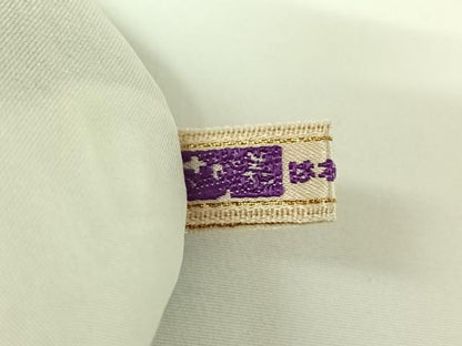 平和屋着物▽本塩沢　単衣　蚊絣　黒地　さが美扱い　正絹　逸品　AABI4451ck