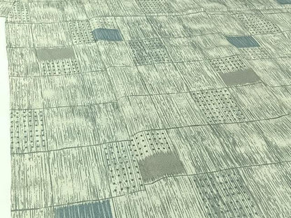 平和屋着物▽小紋 単衣 幾何学文様 洗える着物 AABG5645jh