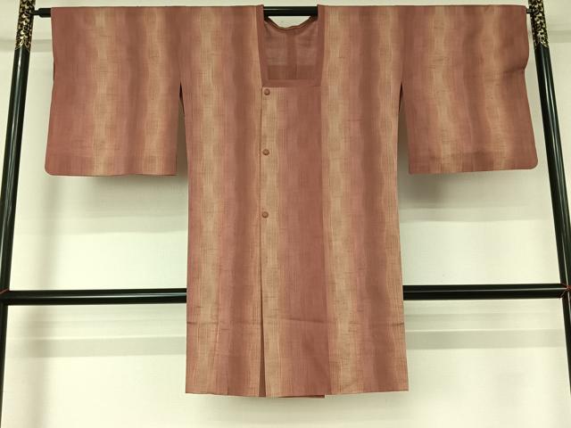 平和屋着物▽道行コート スリーシーズン 春夏秋 塵除け 霞文 暈し染め 正絹 逸品 AABG5650jh
