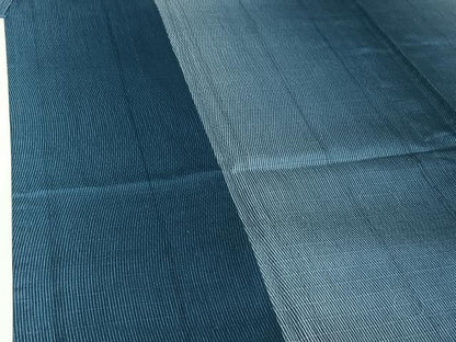 平和屋着物▽上質な紬 単衣 霞文 暈し染め さが美扱い 正絹 逸品 AABG5652jh