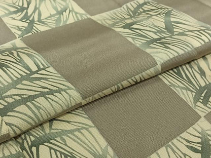 平和屋着物▽上質な小紋　単衣　市松花文　正絹　逸品　AABG5657jh