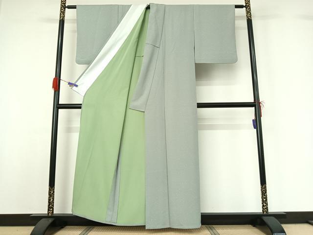 平和屋着物▽江戸小紋 単衣 鮫小紋柄 正絹 逸品 AABG5664jh