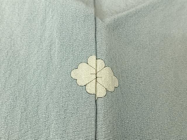 平和屋着物▽上質な色無地 単衣 水色 正絹 逸品 AABG5670jh