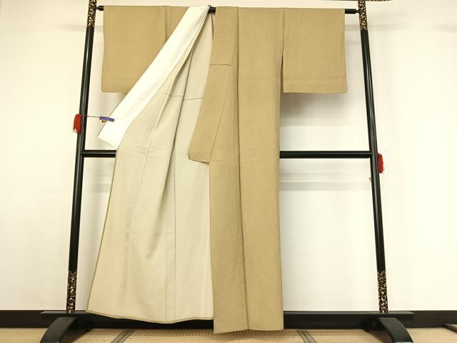 平和屋着物▽江戸小紋 単衣 鮫小紋柄 正絹 逸品 AABG5673jh
