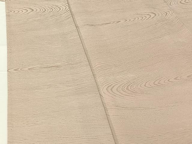 平和屋着物▽上質な色無地 単衣 流水地紋 灰桜色 正絹 逸品 AABG5674jh
