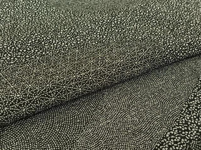 平和屋着物▽江戸小紋 単衣 作家物 寄せ小紋柄 黒地 正絹 逸品 AABG5675jh