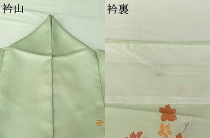 平和屋着物▽訪問着 単衣 御所車花文 暈し染め 金銀彩 正絹 逸品 AABG5676jh
