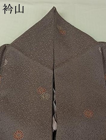 平和屋着物▽上質な小紋 単衣 舞花文 正絹 逸品 AABG5680jh
