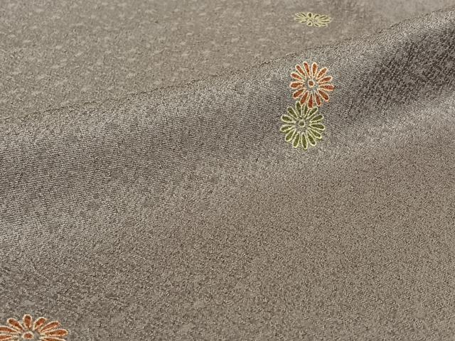 平和屋着物▽上質な小紋 単衣 舞花文 正絹 逸品 AABG5680jh