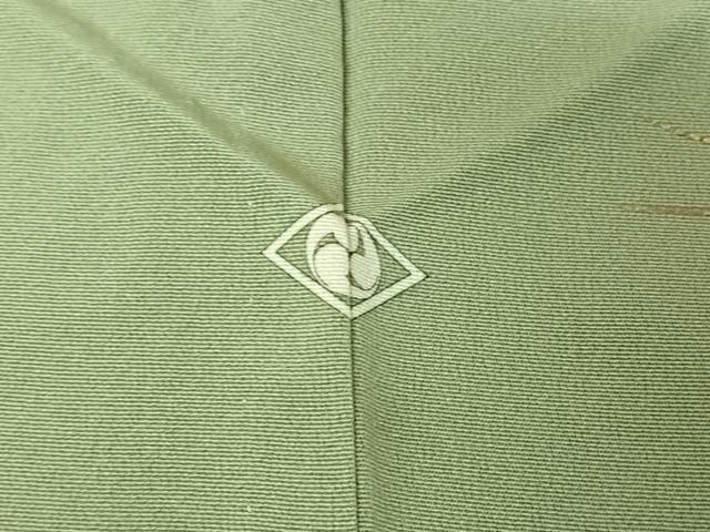 平和屋着物▽訪問着 単衣 敷松葉文 暈し染め 金彩 正絹 逸品 AABG5690jh