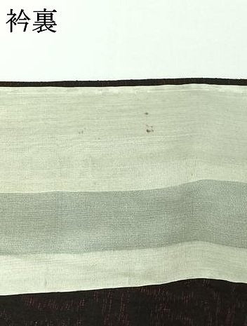 平和屋着物▽結城縮 単衣 流水文 正絹 逸品 AABG5694jh