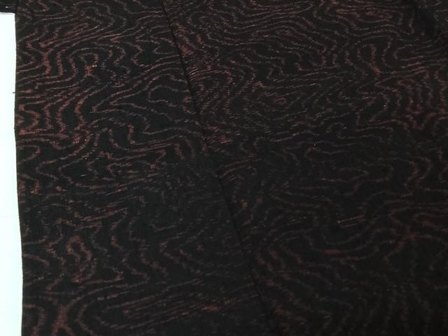 平和屋着物▽結城縮 単衣 流水文 正絹 逸品 AABG5694jh