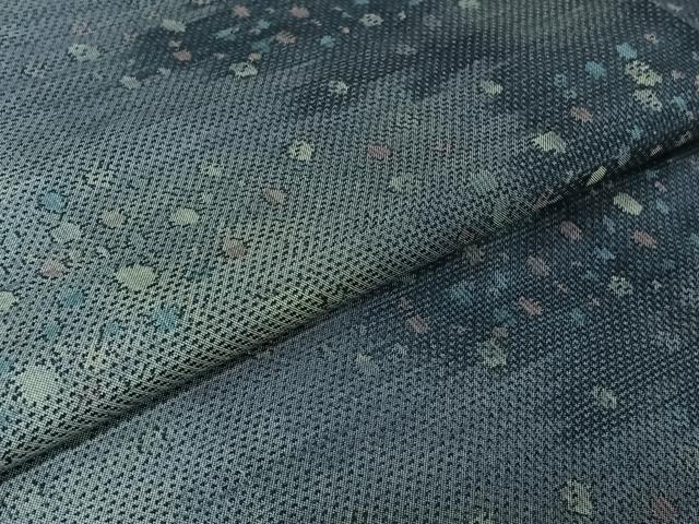 平和屋着物▽本場大島紬 単衣 泥染め 雪は降る 証紙付き 正絹 逸品 AABG5695jh
