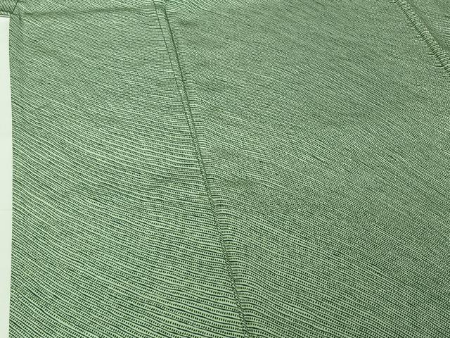 平和屋着物▽上質な小紋　単衣　斜縞　正絹　逸品　AABG5699jh