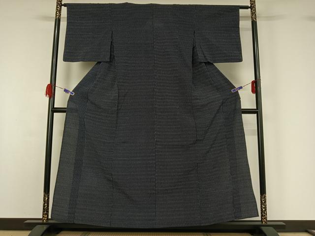 平和屋着物▽お召 単衣 立涌文様 高島屋扱い 正絹 逸品 AABG5700jh