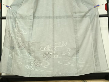 平和屋着物▽豪華色留袖　無双　紗袷　紗×紗　立波花丸文　正絹　逸品　AABG5704jh