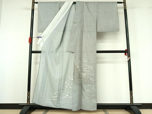 平和屋着物▽豪華色留袖　無双　紗袷　紗×紗　立波花丸文　正絹　逸品　AABG5704jh