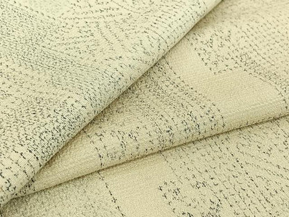 平和屋着物▽本塩沢 単衣 幾何学吉祥文 正絹 逸品 AABG5705jh