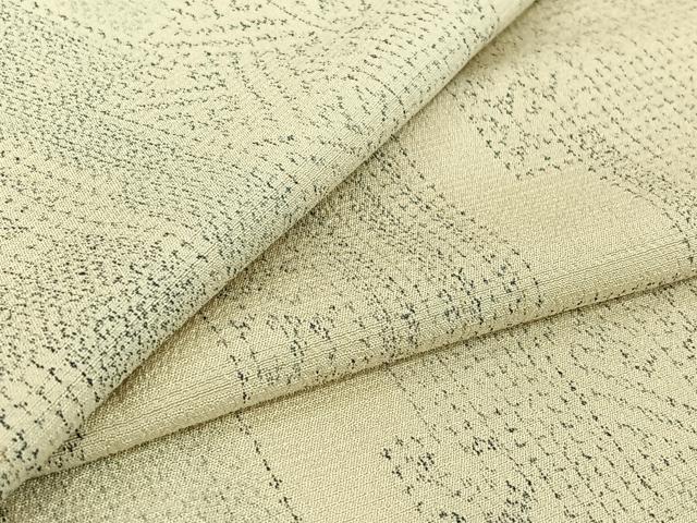 平和屋着物▽本塩沢 単衣 幾何学吉祥文 正絹 逸品 AABG5705jh