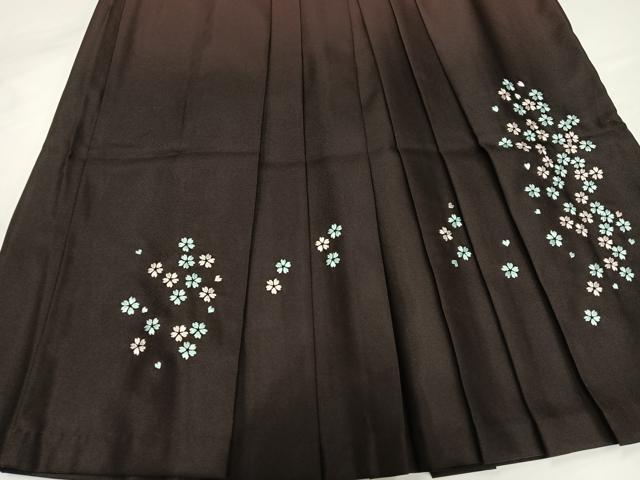 平和屋着物●女性　行灯袴　刺繍　舞桜文　洗える着物　AABG5727ph