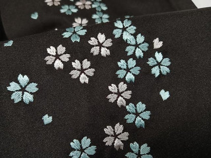 平和屋着物●女性　行灯袴　刺繍　舞桜文　洗える着物　AABG5727ph