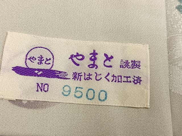 平和屋着物●長襦袢　無双仕立て　草花文　やまと誂製　正絹　逸品　未使用　AABG5733ph