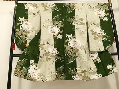 平和屋着物●小振袖　乱菊　松　金彩　洗える着物　AABG5736ph