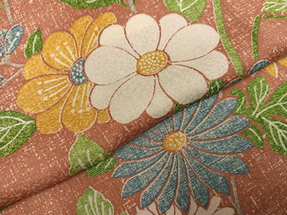 平和屋着物●上質な小紋　型染め　草花文　井筒屋扱い　たとう紙付き　正絹　逸品　AABG5737ph