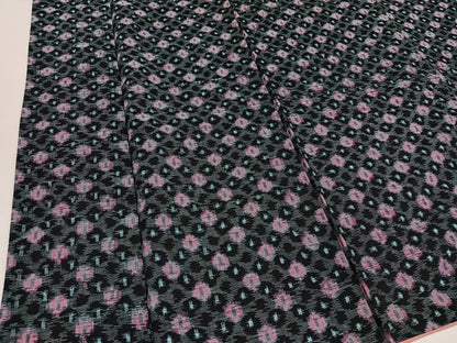 平和屋着物●久留米絣　単衣　綿　逸品　AABG5739ph