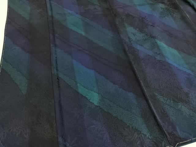 平和屋着物●上質な小紋　草木地紋　正絹　逸品　未使用　AABG5744ph
