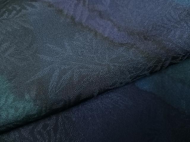 平和屋着物●上質な小紋　草木地紋　正絹　逸品　未使用　AABG5744ph