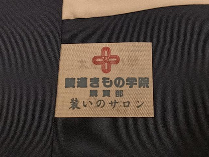 平和屋着物●上質な小紋　草木地紋　正絹　逸品　未使用　AABG5744ph