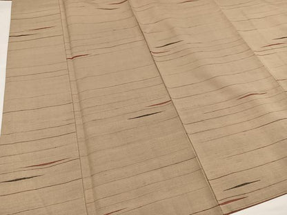平和屋着物●上質な紬　霞文　正絹　逸品　AABG5749ph