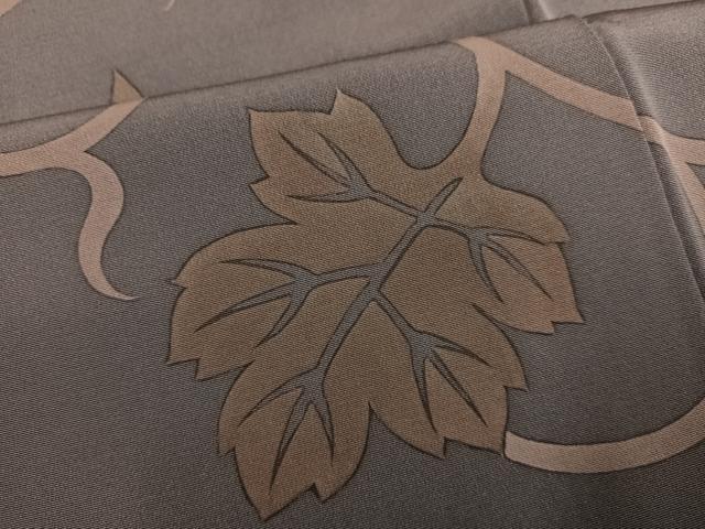 平和屋着物●訪問着　刺繍　ろうけつ染め　葡萄唐草文　正絹　逸品　AABG5754ph