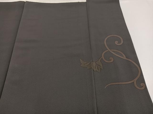 平和屋着物●訪問着　刺繍　ろうけつ染め　葡萄唐草文　正絹　逸品　AABG5754ph