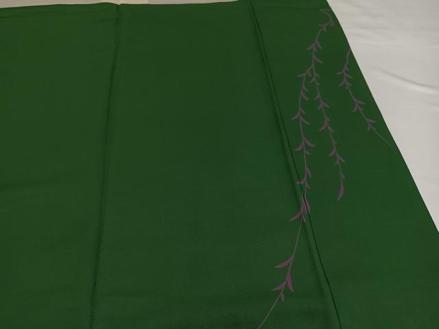 平和屋着物●豪華振袖　流水草花文　金彩　正絹　逸品　AABG5767ph