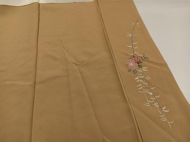 平和屋着物●訪問着　友禅　風景草花文　正絹　逸品　AABG5769ph