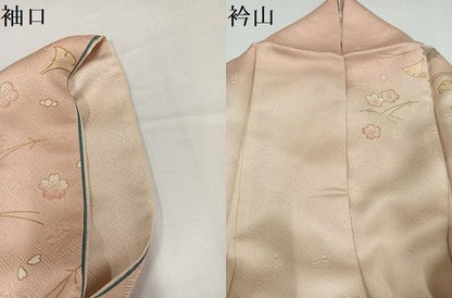 平和屋着物●訪問着　刺繍　花篭文　暈し染め　金彩　やまと誂製　正絹　逸品　AABG5776ph