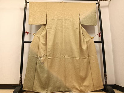 平和屋着物●奥村悟　訪問着　辻が花　刺繍　暈し染め　正絹　逸品　AABG5782ph