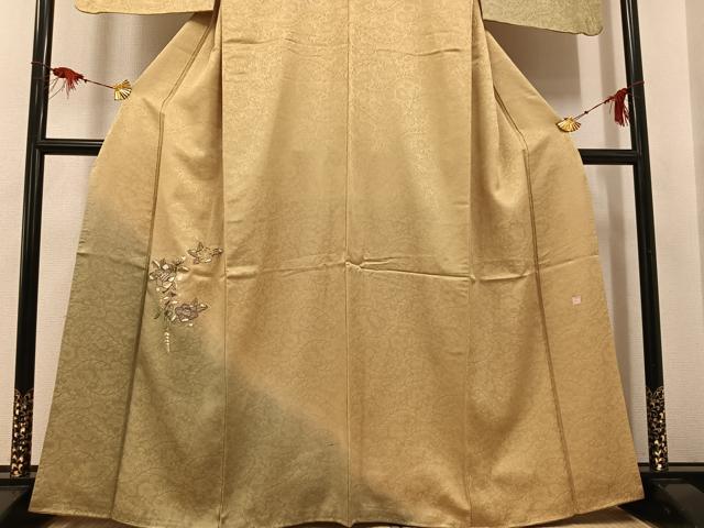 平和屋着物●奥村悟　訪問着　辻が花　刺繍　暈し染め　正絹　逸品　AABG5782ph