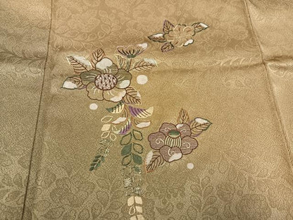 平和屋着物●奥村悟　訪問着　辻が花　刺繍　暈し染め　正絹　逸品　AABG5782ph