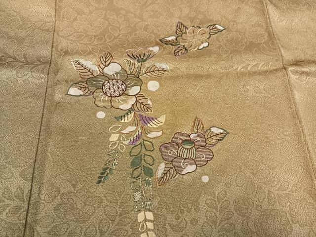 平和屋着物●奥村悟　訪問着　辻が花　刺繍　暈し染め　正絹　逸品　AABG5782ph