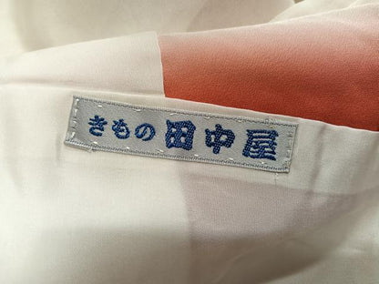 平和屋着物●名門　藤娘きぬたや・総絞り　振袖　孔雀花文　正絹　逸品　AABG5794ph