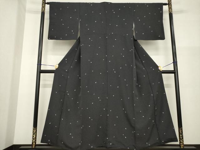 平和屋着物●上質な小紋　桜　天目暈し　正絹　逸品　AABG5802ck