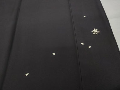 平和屋着物●上質な小紋　桜　天目暈し　正絹　逸品　AABG5802ck