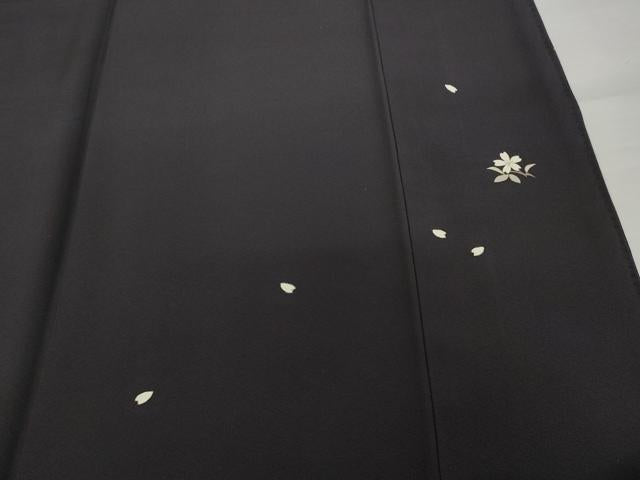 平和屋着物●上質な小紋　桜　天目暈し　正絹　逸品　AABG5802ck