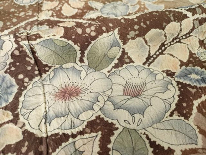 平和屋着物●訪問着　作家物　辻が花　雲取り花文　暈し染め　正絹　逸品　AABG5804ck