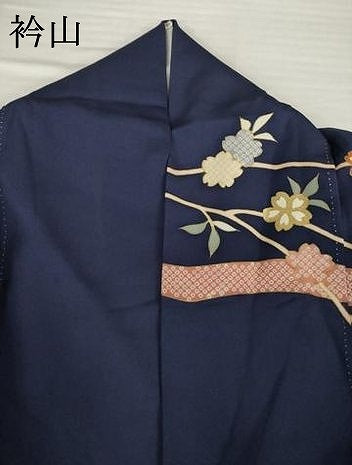平和屋着物●訪問着　駒刺繍　桜　金彩　正絹　逸品　AABG5808ck