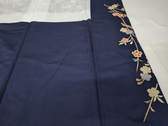平和屋着物●訪問着　駒刺繍　桜　金彩　正絹　逸品　AABG5808ck